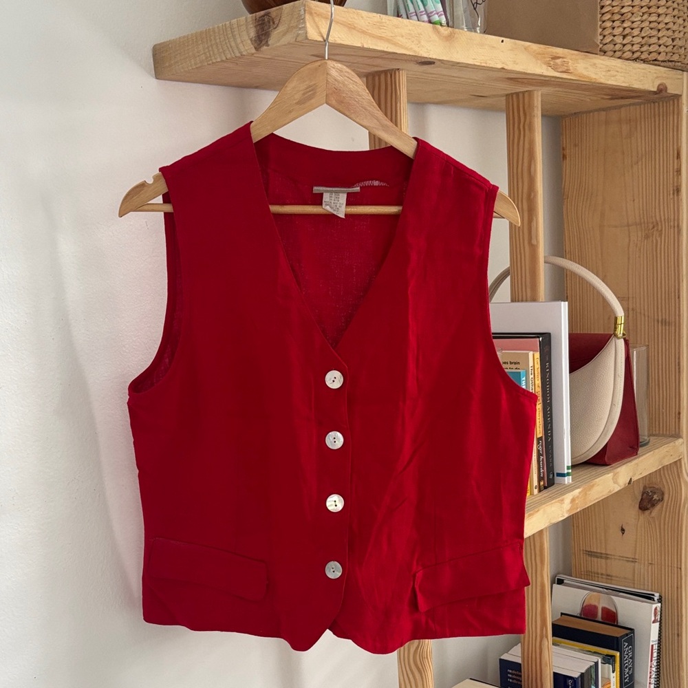 Coldwater Creek Red Vest